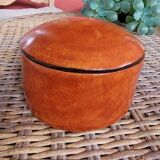Orange leather box