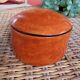 Orange leather box