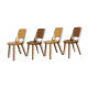Set of 4 chairs Baumann Mondor 60s bistro