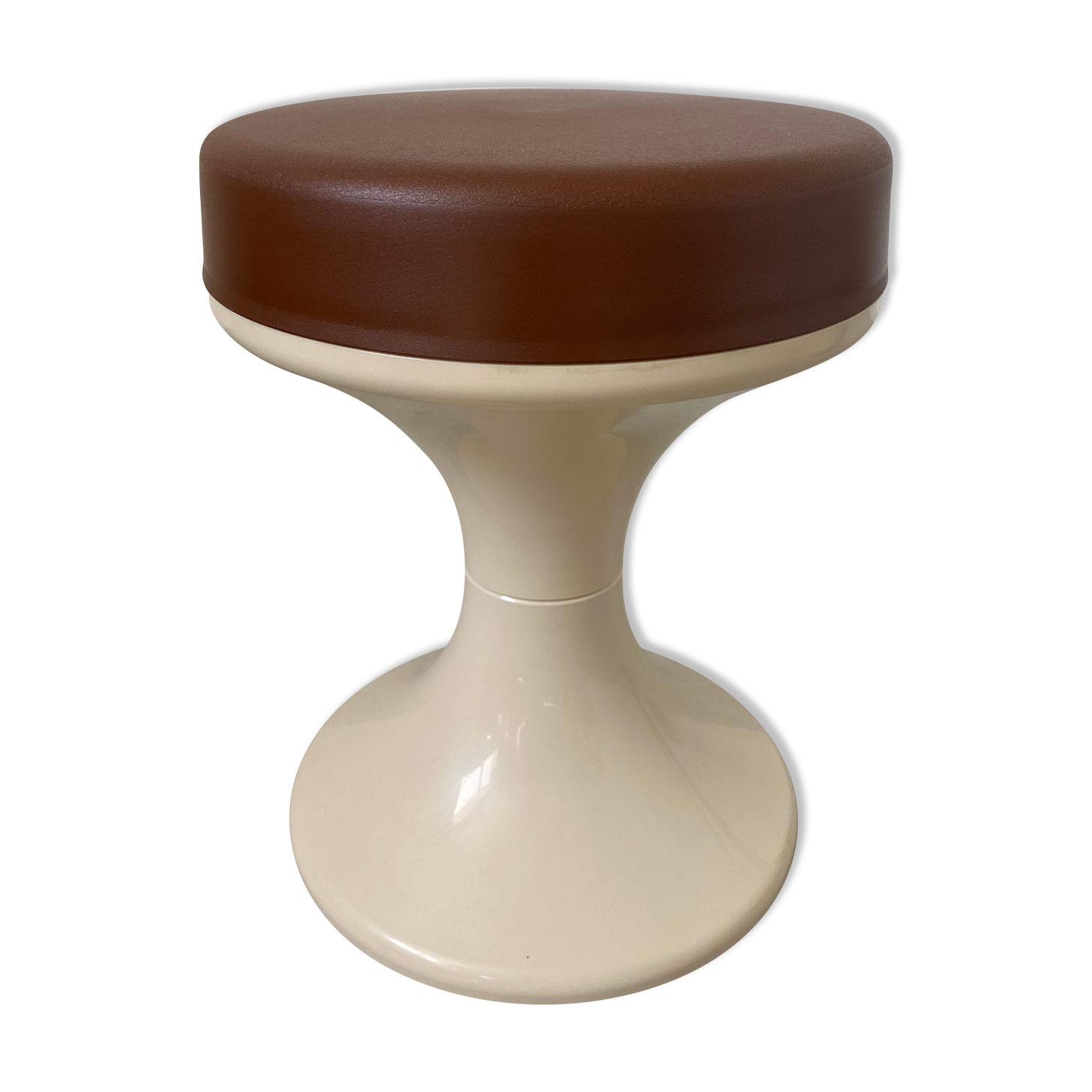 Old vintage plastic tulip stool 1970