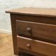 Low oak chest of drawers