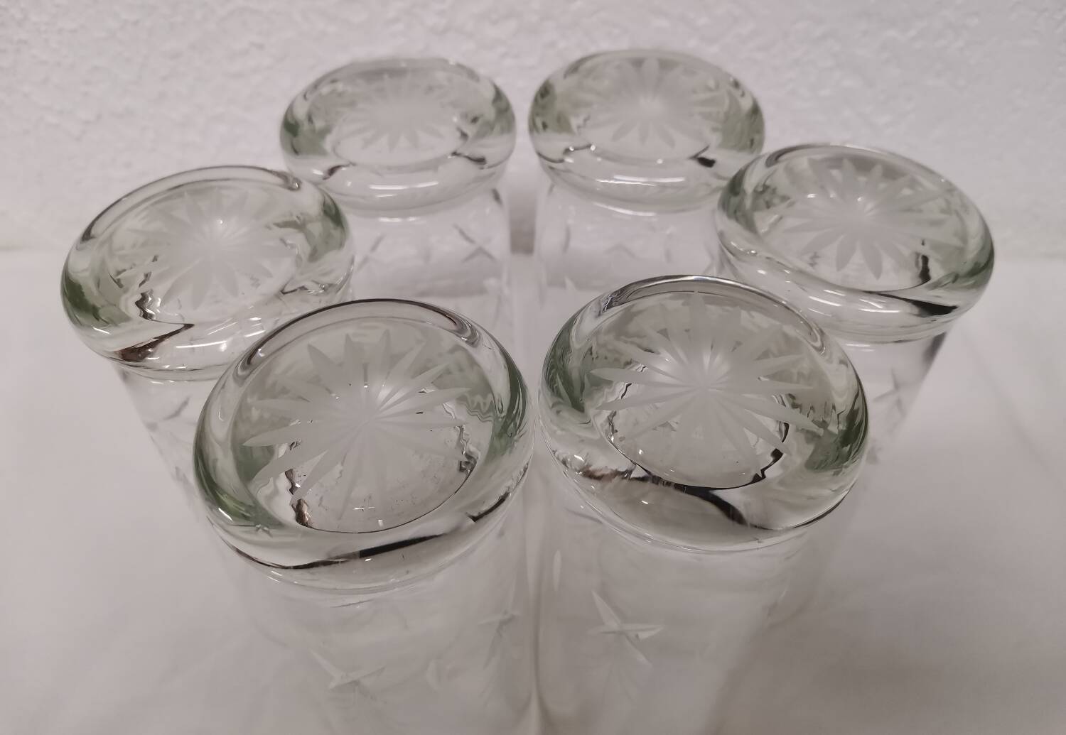 Large crystal glasses