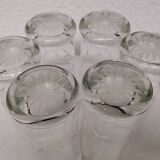 Large crystal glasses