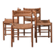 'Dordogne' Mid-Century Rush Dining Chairs