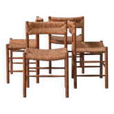 'Dordogne' Mid-Century Rush Dining Chairs