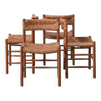 'Dordogne' Mid-Century Rush Dining Chairs