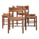 'Dordogne' Mid-Century Rush Dining Chairs