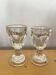 Pair of liqueur glasses 1900 known as "trompe couillon"