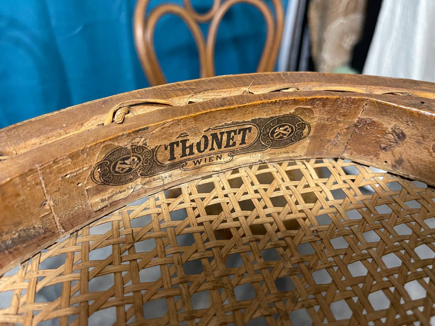 4 chaises thonet n 19 de bistrot bois courbé