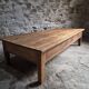 Table basse ancienne en chêne français – Table XXL de ferme du XIXe siècle