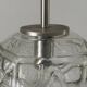 Hanging lamp in hand-blown white glass by Doria Leuchten, 1960s Germany