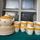 Vintage coffee service Sarreguemines (22 pieces)