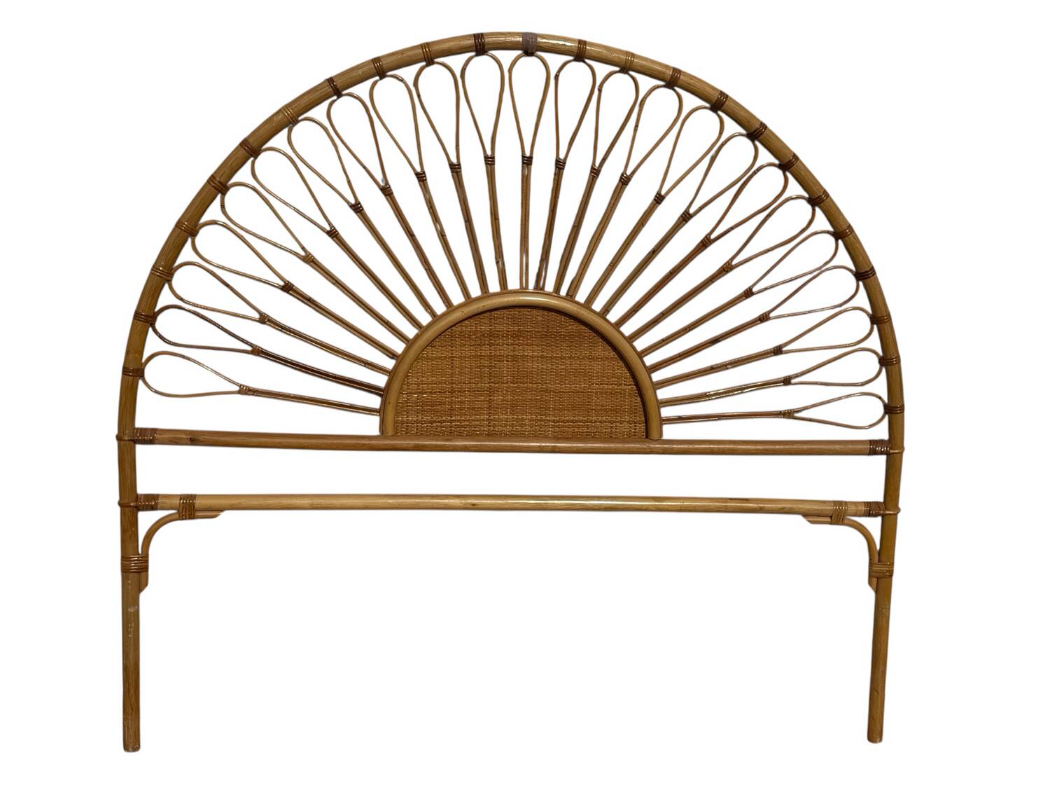 1970s Rattan Headboard from France