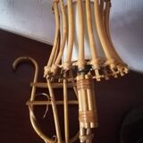Applique murale vintage rotin style sognot 1960 1970