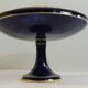 Sèvres porcelain cobalt blue footed bowl with gold rim – center