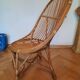 Rattan basket armchair