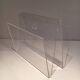 Acrylic magazine rack. Circa 1970.