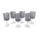 6 vintage white wine glasses Luminarc parma