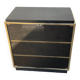 Vintage black and gold TV cabinet from the 70s/80s