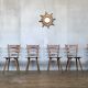 Series of 20 Scandinavian chairs or vintage wooden bistro