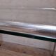 Desk table 120x76cm chrome metal and glass