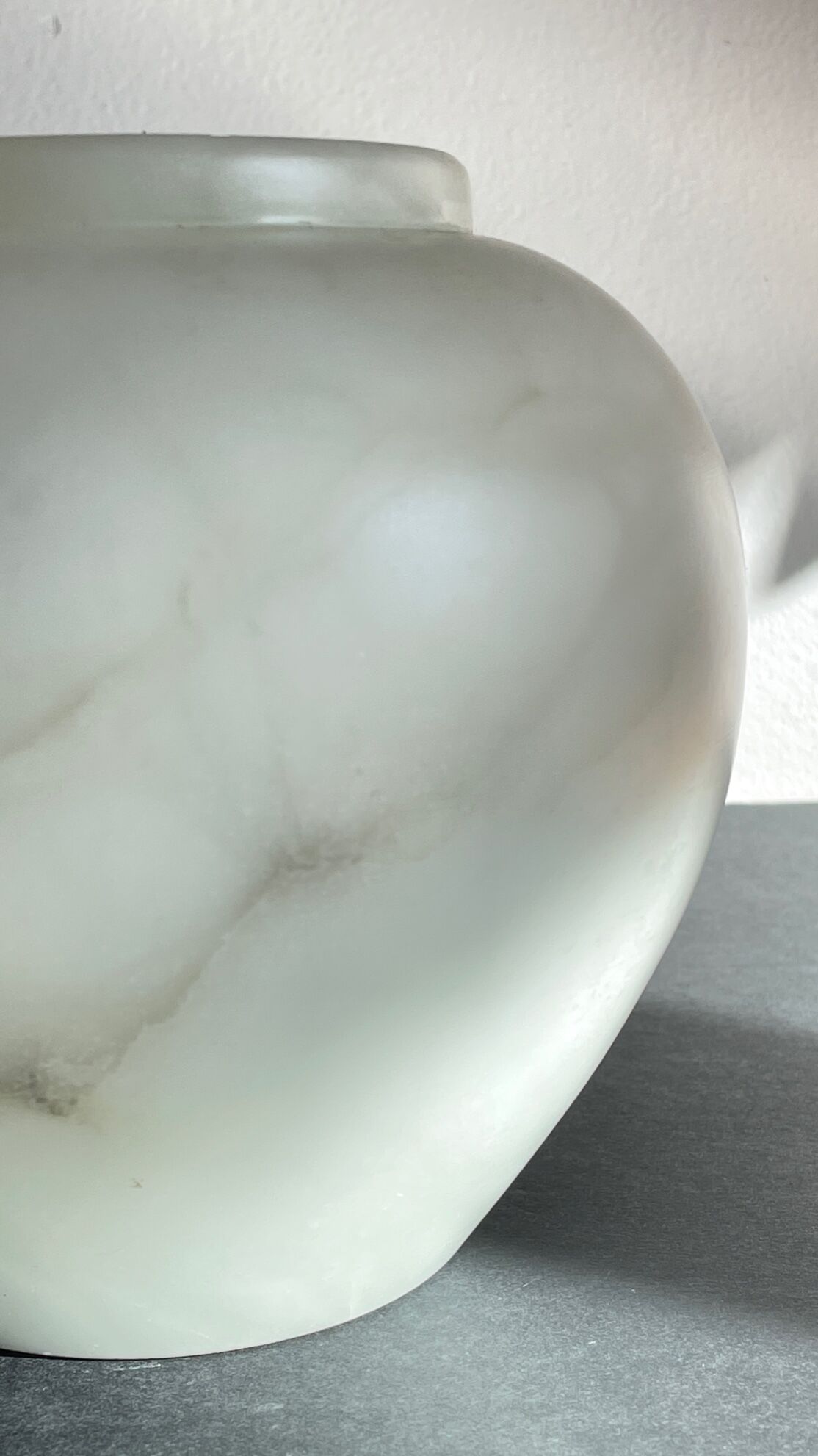 Vase shaped marble marble design 70s