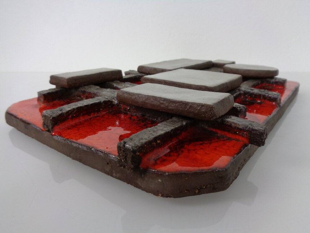 Brutalist ceramic wall panel from Krösselbach, Germany, 1960s