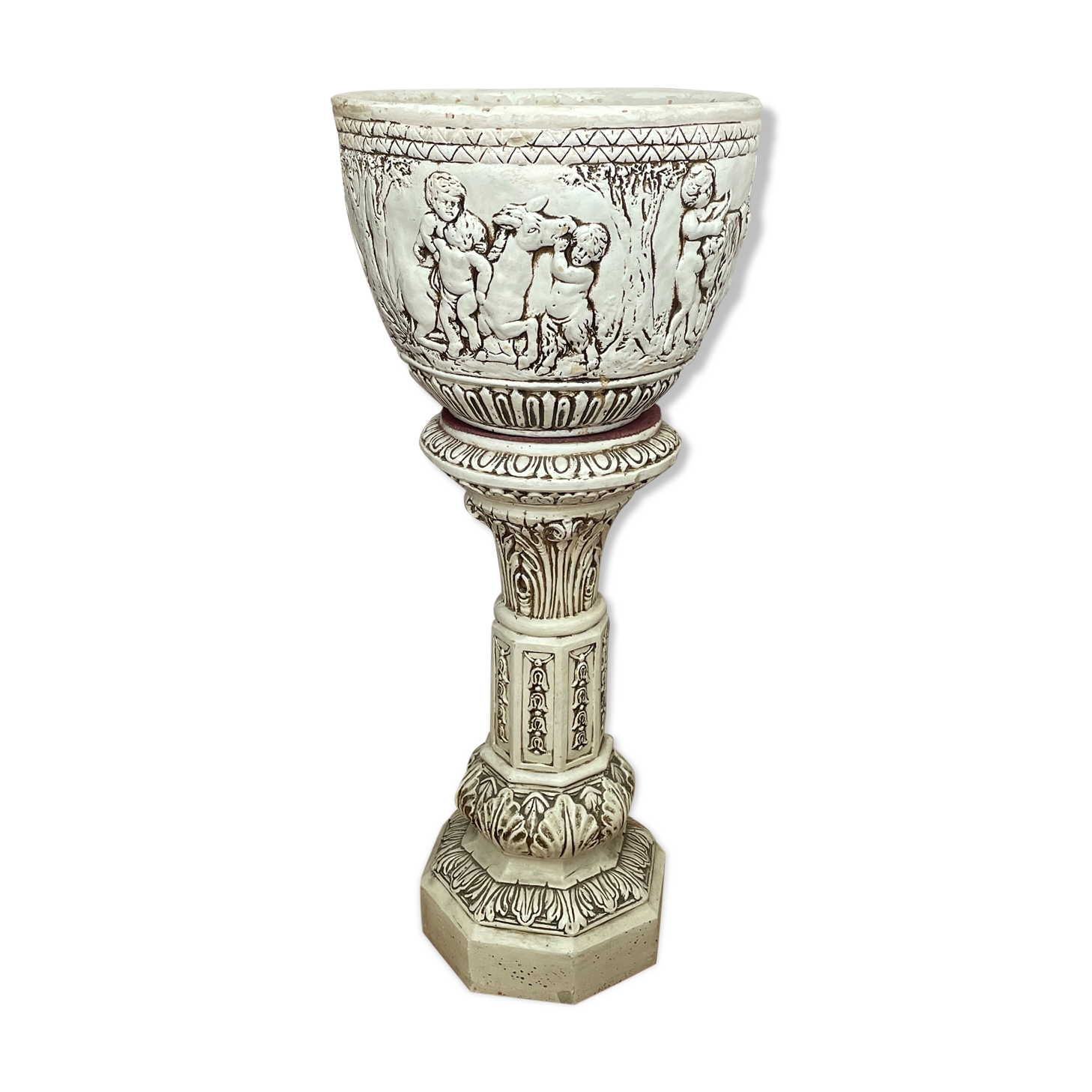 Plant holder plaster column