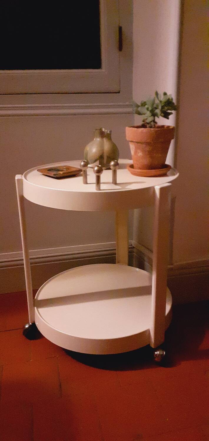 Desserte roulante année 70 design Italien, Kastilia éditeur.