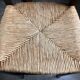 Tabouret de bar 4x vintage jonc brocante
