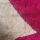 Moroccan Mrirt wool rug in pink and white 180x240 cm – Handwoven Berber rug, modern boho style, authentic wool area rug.
