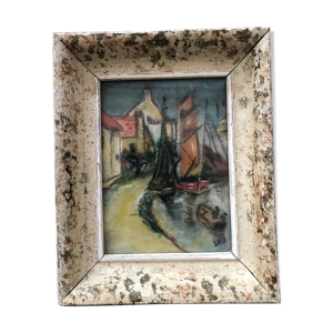 Tableau pastel Marine Fauvisme