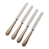 Set of 4 small silver knives