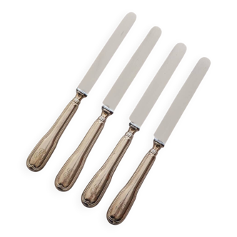 Set of 4 small silver knives