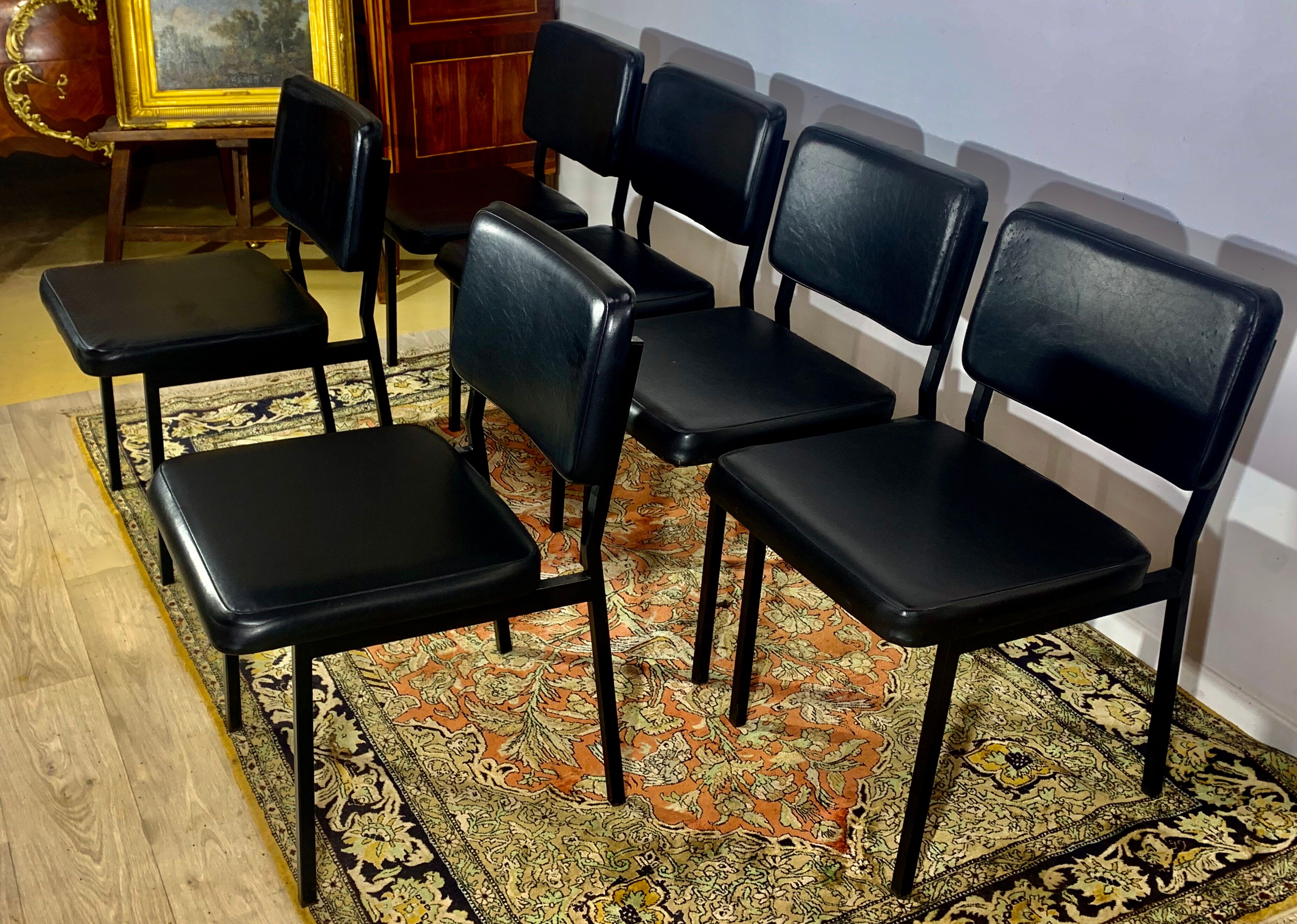 Chaises 1950, set de 6