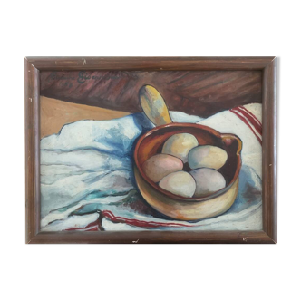 Still life with eggs