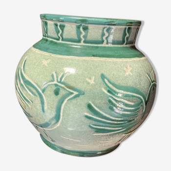 Vase en céramique hirondelle Vallauris