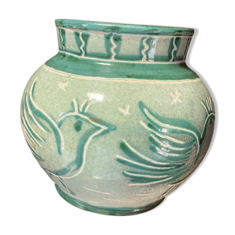 Vase en céramique hirondelle Vallauris