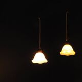 Plafonniers danois, abat-jour en onyx