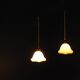 Plafonniers danois, abat-jour en onyx