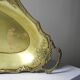 Large empty pocket bowl, antique rockwork, gilded metal, Louis XV style.