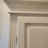 White solid wood wardrobe