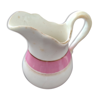 Pot à crème ou à lait ancien en porcelaine Louis Philippe