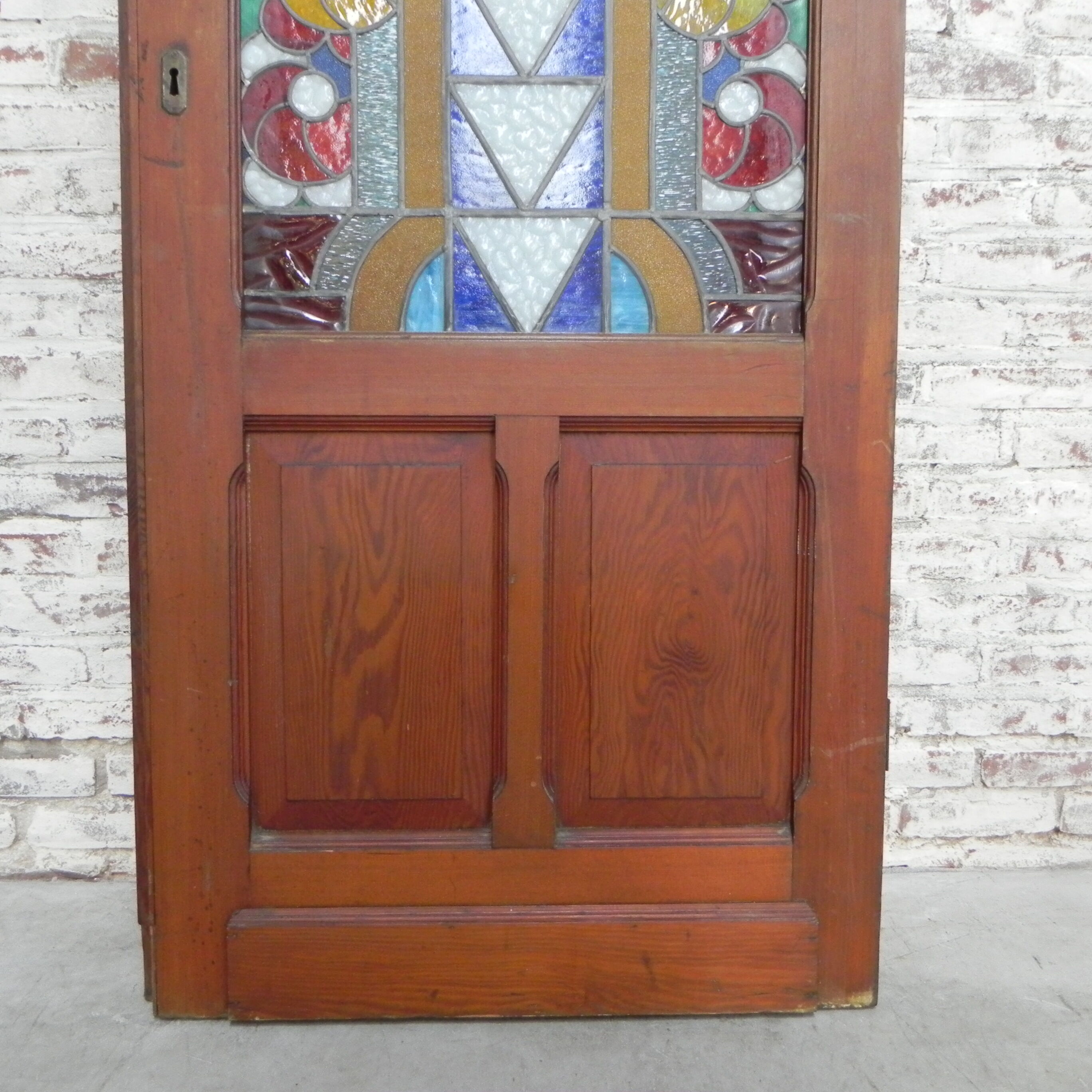 Art Deco stained glass door
