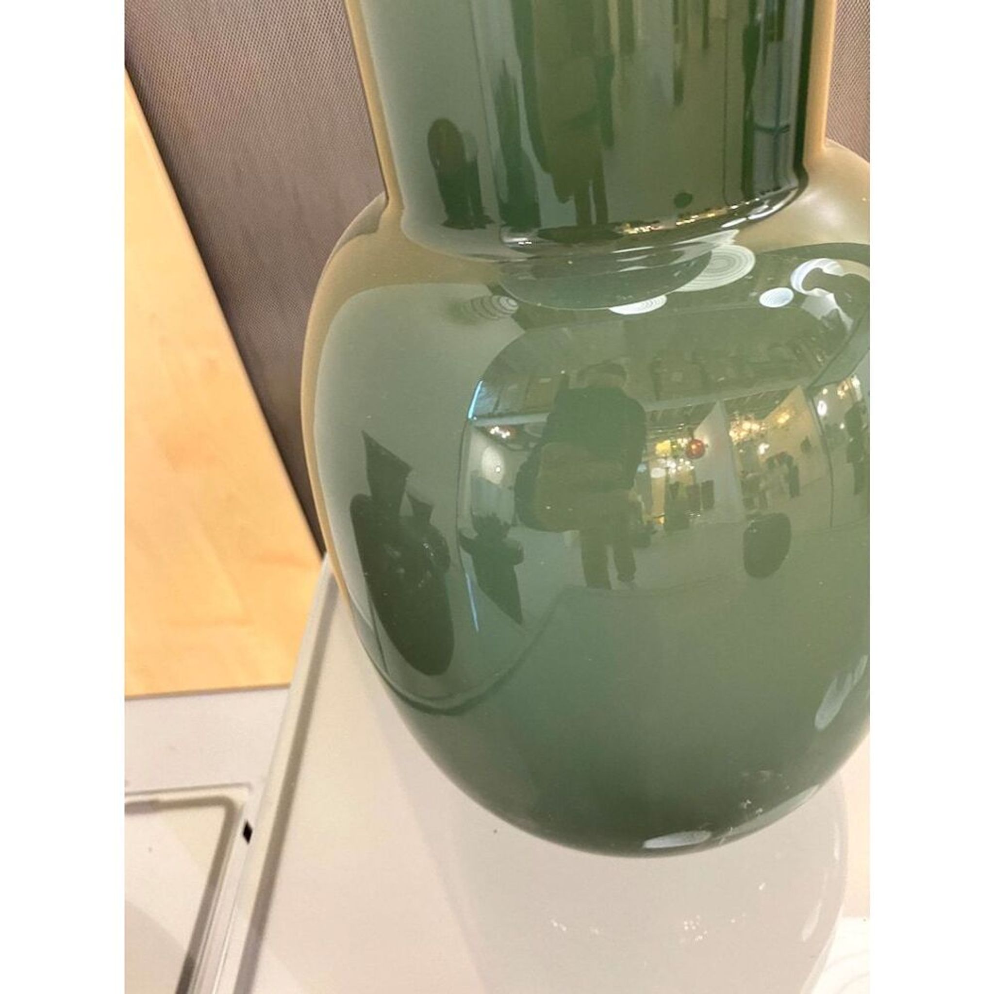 Contemporary vase murano glass multicolored