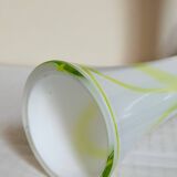 Duo of makora blown glass soliflores (krosno, poland) 1970s