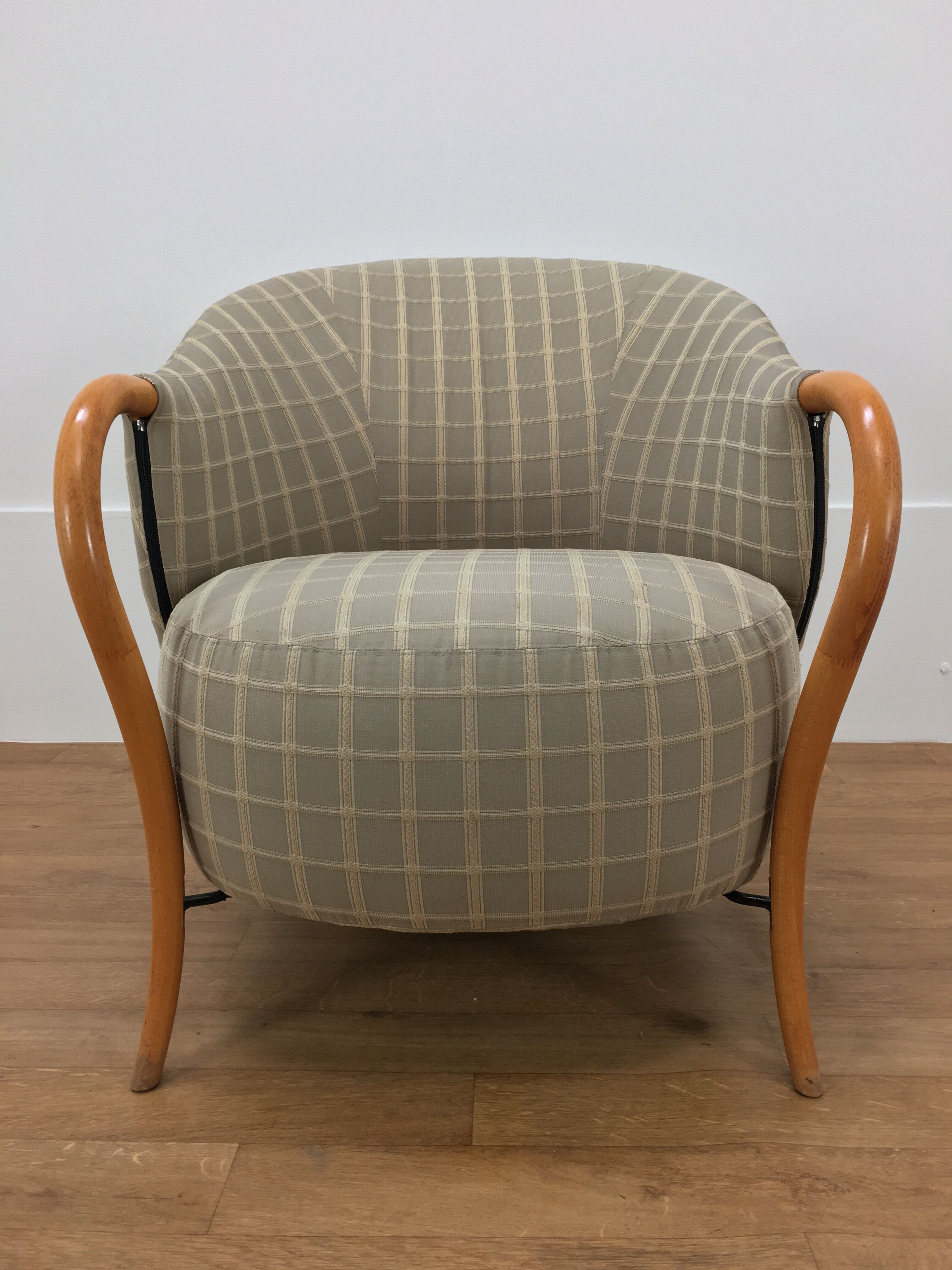 Pair of 80's Cinna design armchairs