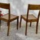 Paire de chaises bistro reconstruction vintage 1940