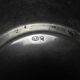vintage silver-plated metal trinket dish by Olri.