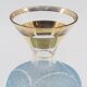Vase en verre bleu